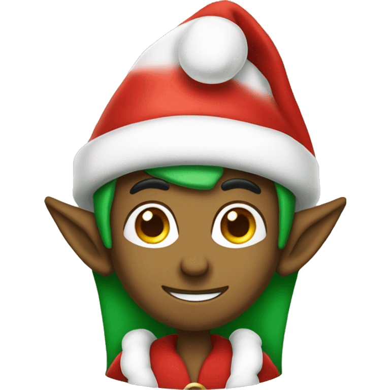 elf with Santa hat emoji