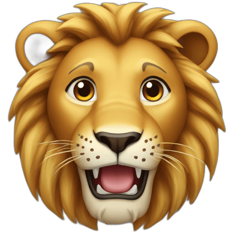 lion surprised emoji