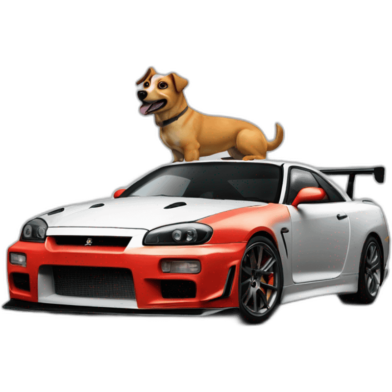 Dog drive gtr34 emoji