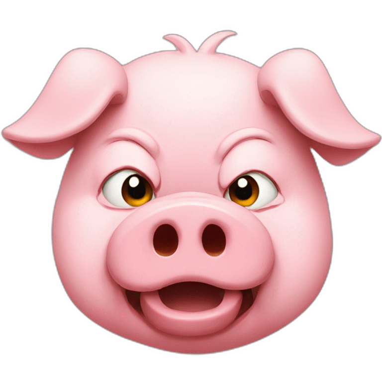 angry pig emoji