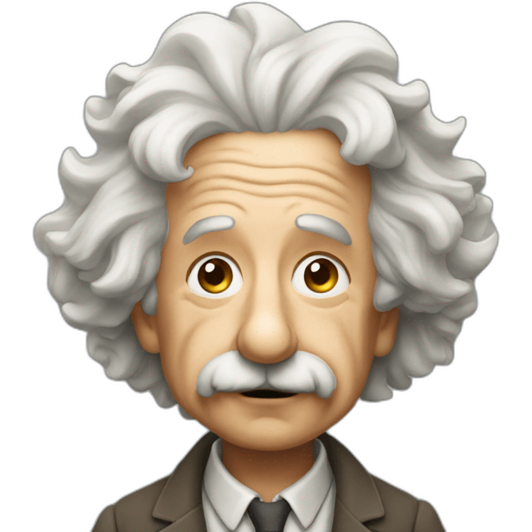 albert einstein think about emoji