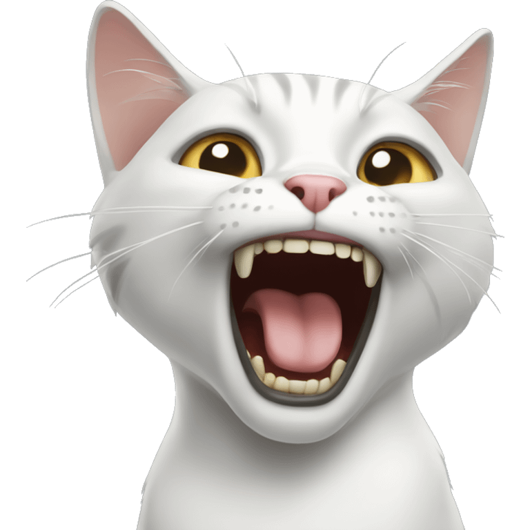 Cat screaming emoji