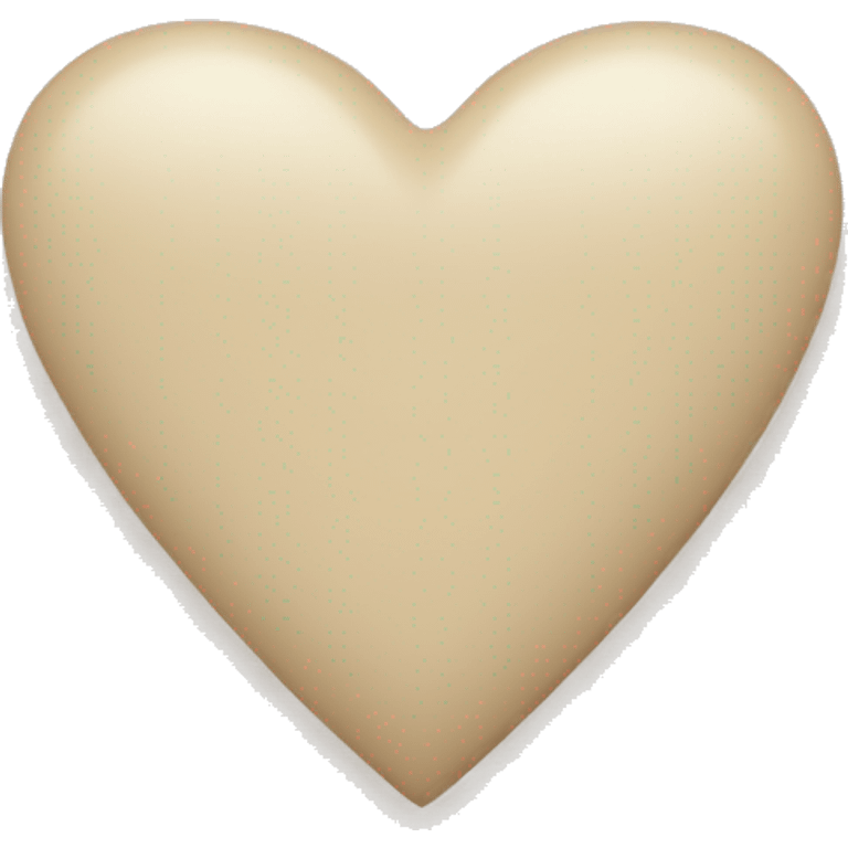 light beige heart emoji