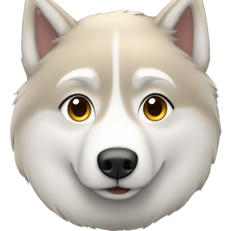 light haired husky emoji