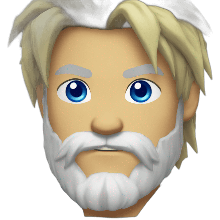 Street fighter blue eyes beard emoji