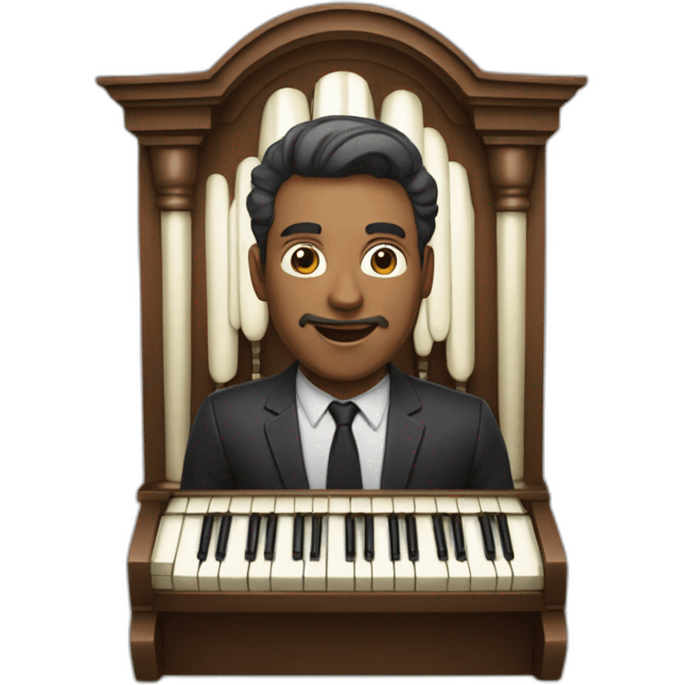 man playing an organ emoji