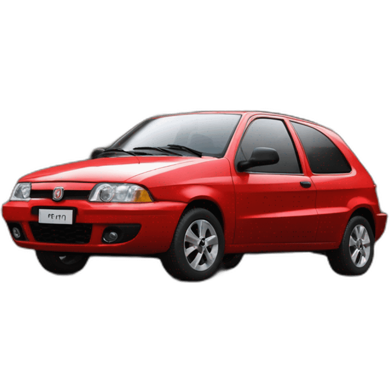 1 Fiat Palio fire rojo de lado emoji