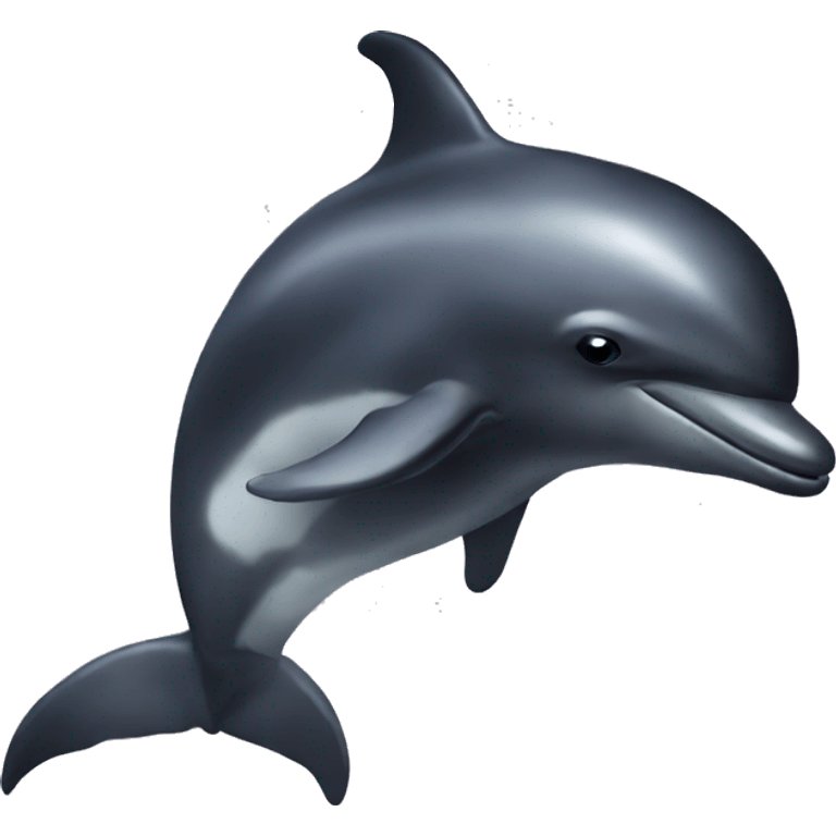 black dolphin emoji