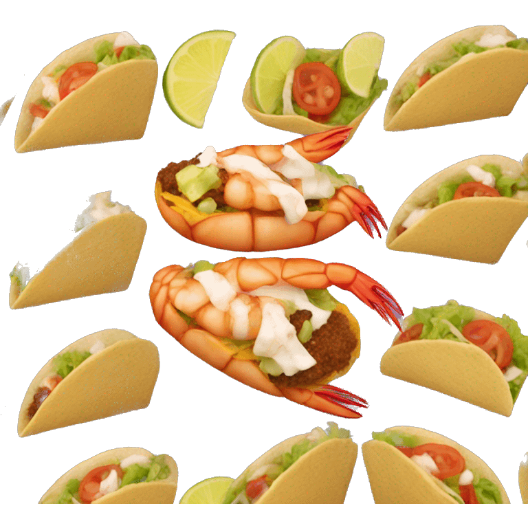 Shrimp taco emoji