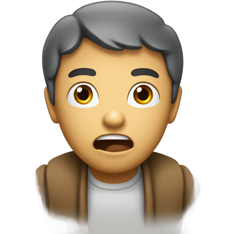 A surprised classic Android emoji. emoji