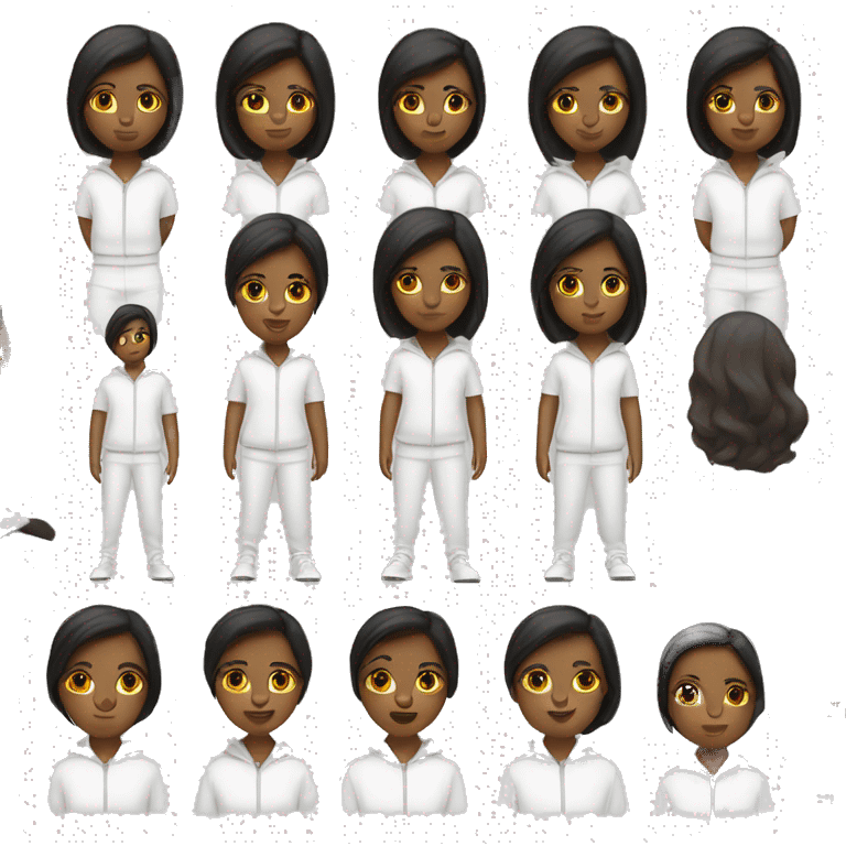 black-straight-haired-brown-girl-in-white-tracksuit emoji