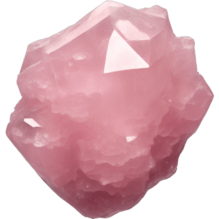 Rose quartz crystal cluster emoji