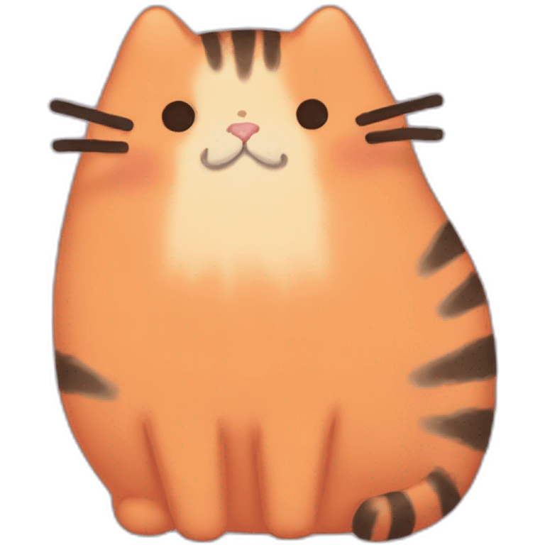 orange pusheen emoji