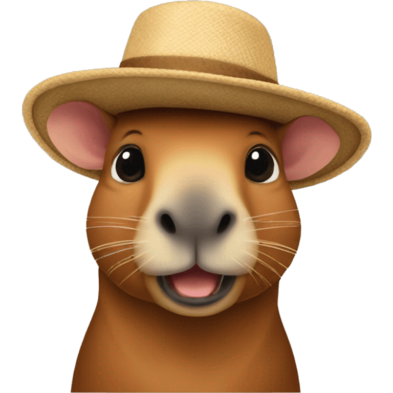 capibara con un cappello a cilindro  emoji