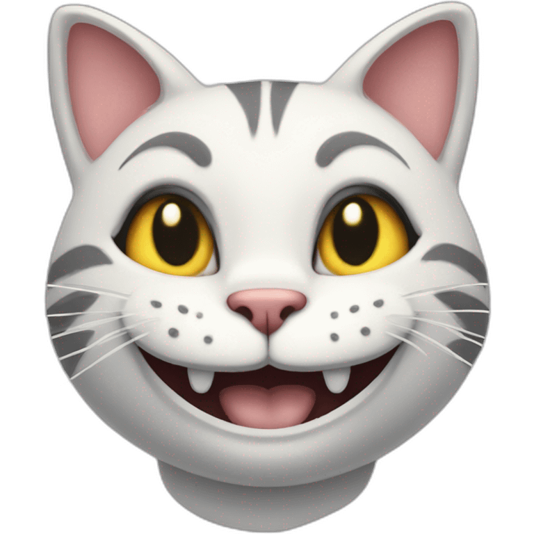 grin cat from Alice wonderland emoji