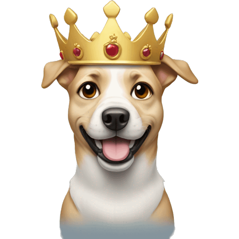 Dog with crown emoji