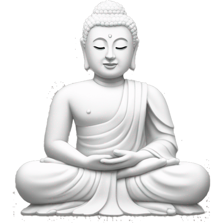 white buddha statue emoji