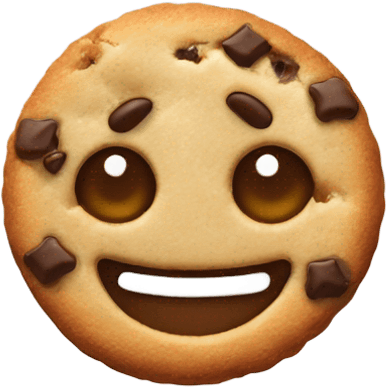 Happy cookie emoji