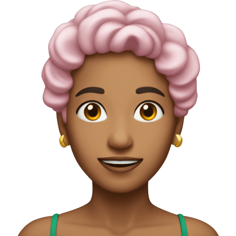 rosa coração estrela emoji