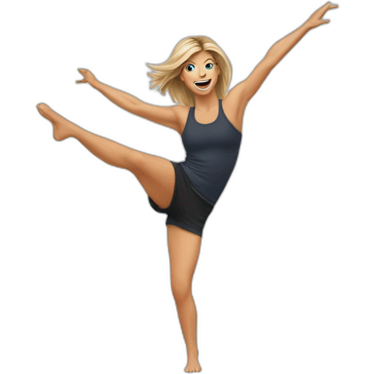 fergie doing cartwheels emoji