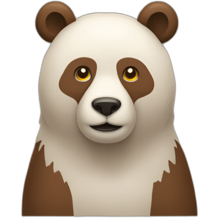 Chat sur un ours emoji