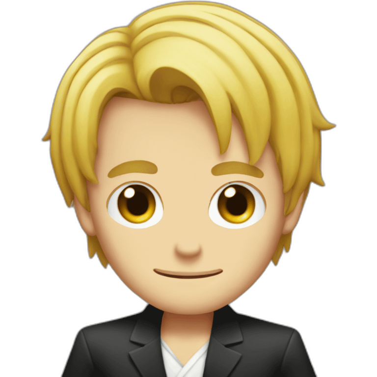 Sanji with curley eyebrow emoji