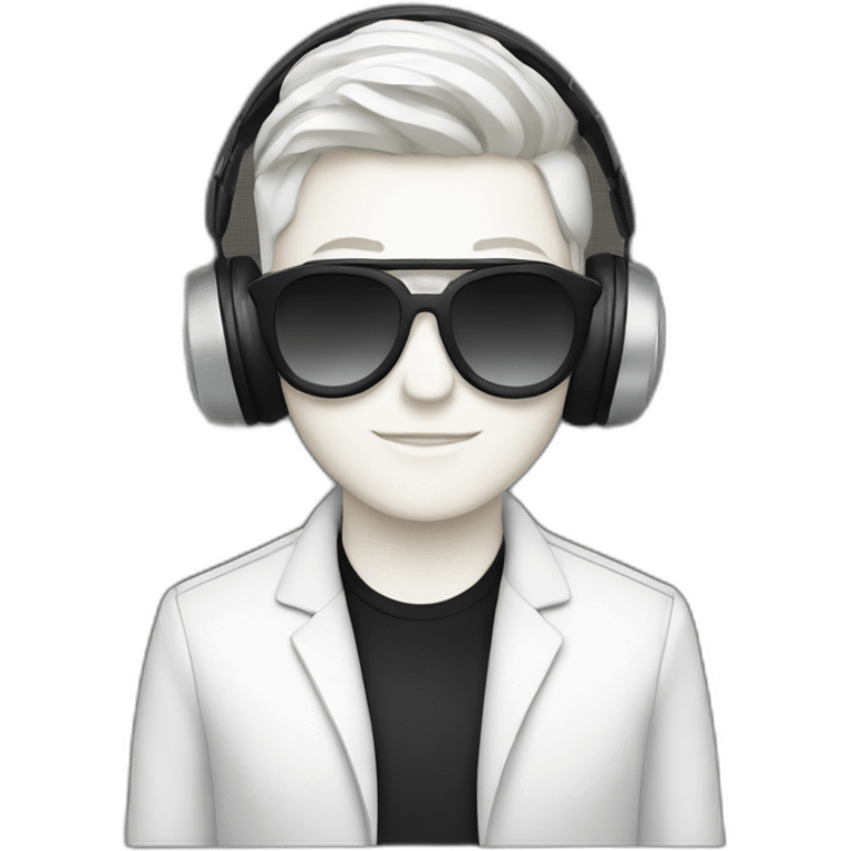 white queer dj emoji