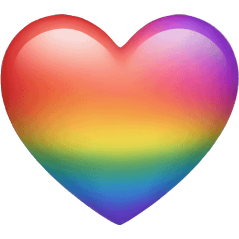 Rainbow heart emoji