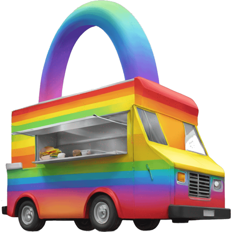 Rainbow food truck emoji