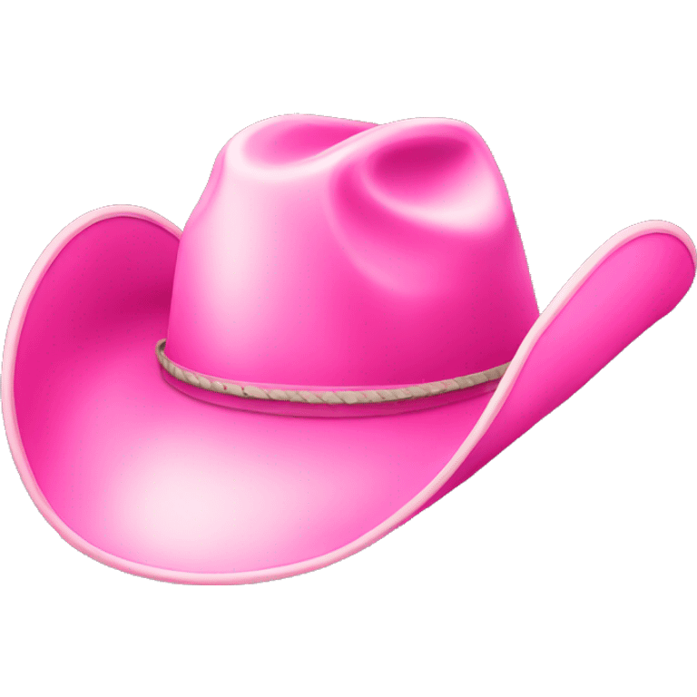 Pink cowgirl hat  emoji