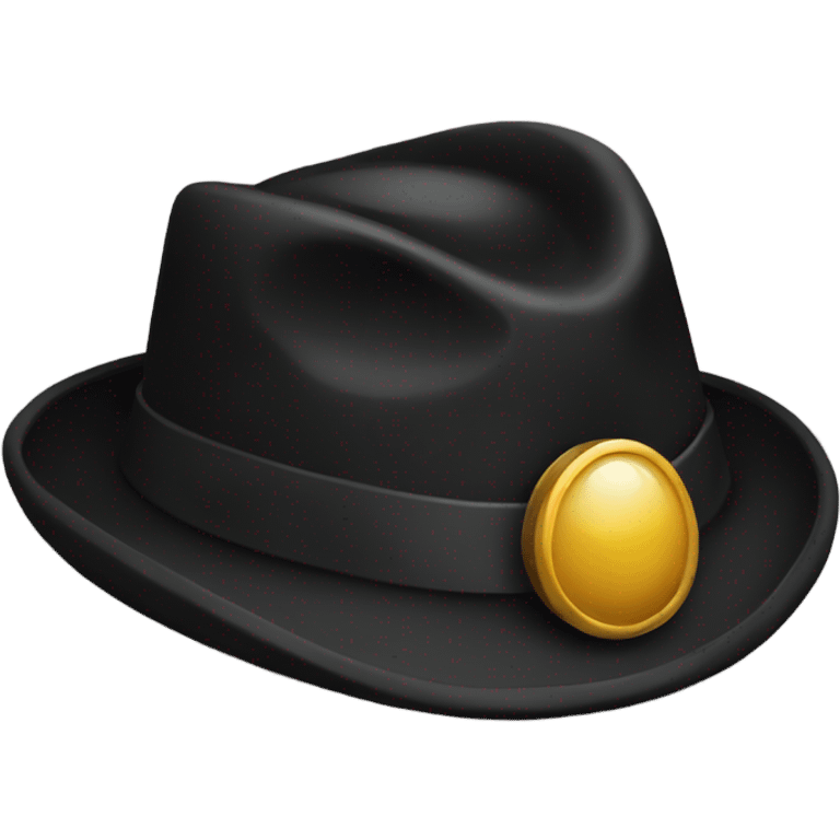 a detective hat black emoji