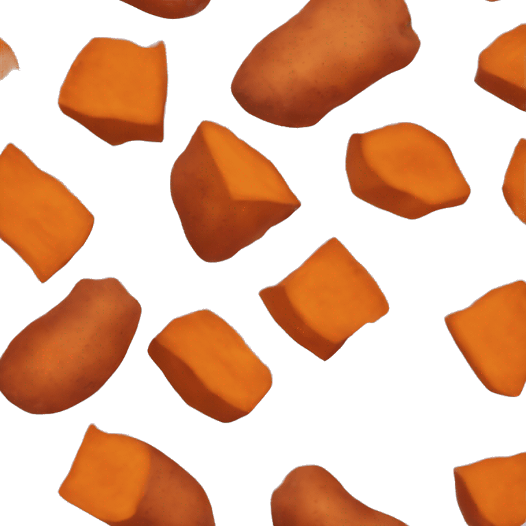 sweet potato chunks in a bowl emoji