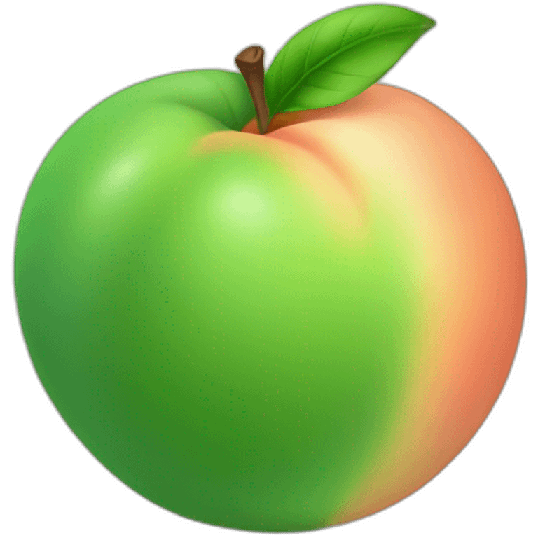 green peach emoji