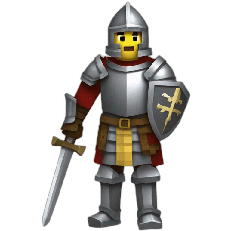 Medieval knight minecraft  emoji