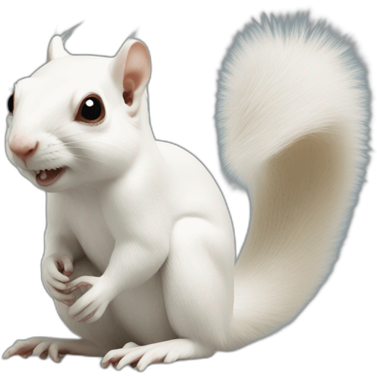 2 albino squirrels emoji