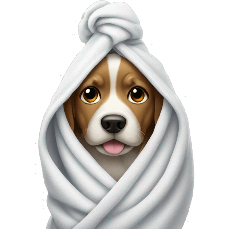 dog in a towel emoji