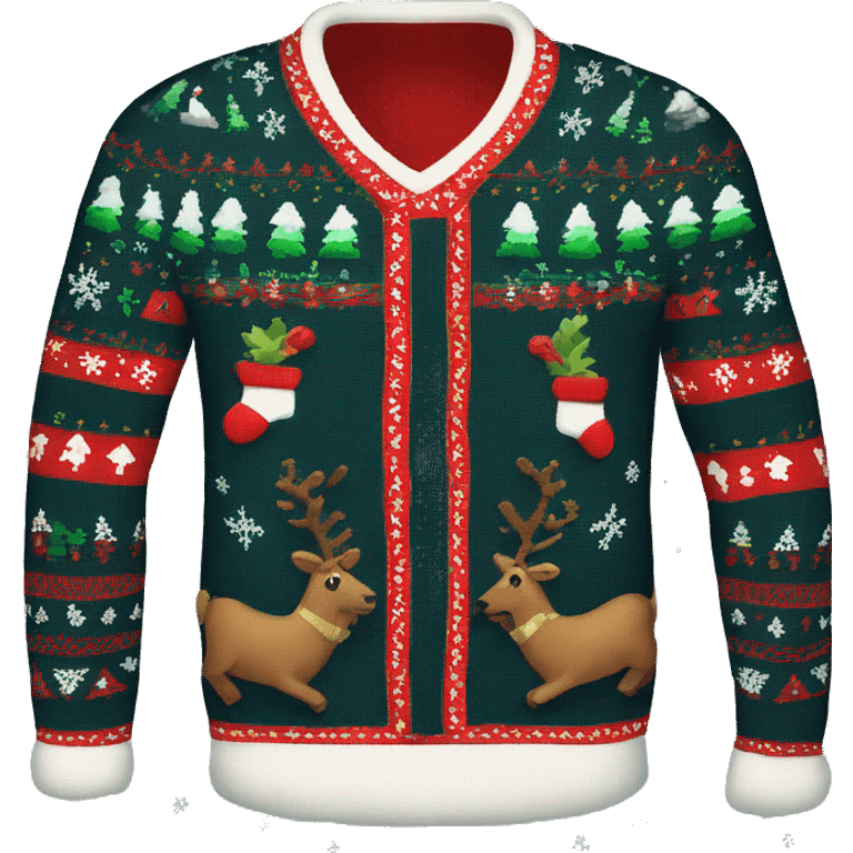 ugly christmas sweater  emoji