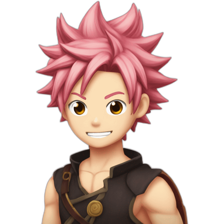 Natsu dragneel Fairy tail rose hair emoji