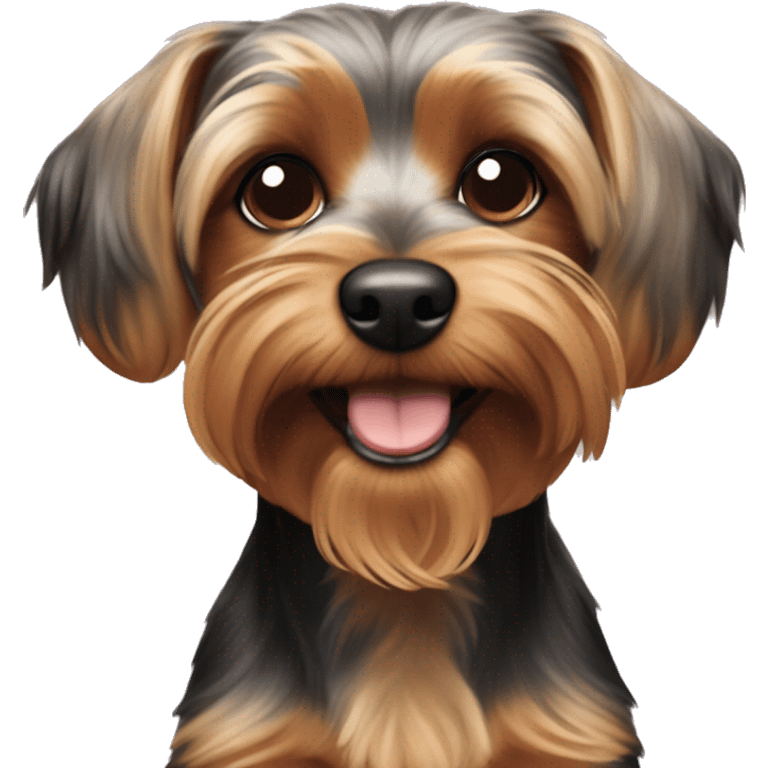 daschaund x yorkie dog  emoji