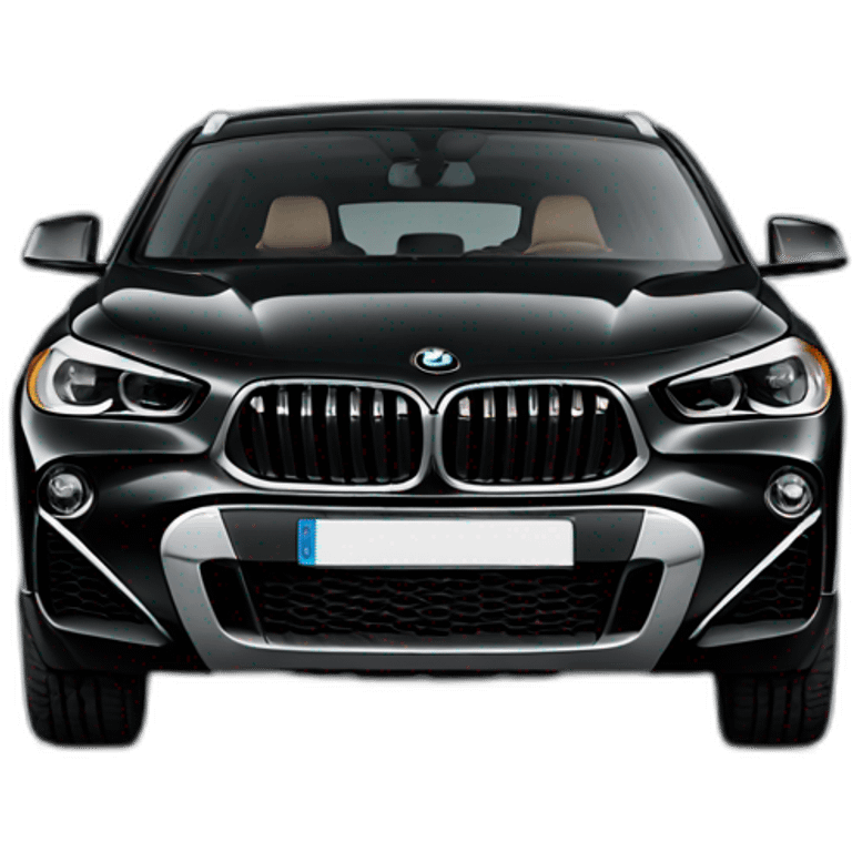 Black bmw x2 front emoji