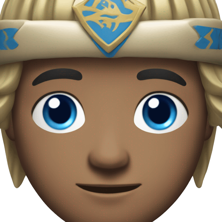 British white male with blue eyes wearing a Mongolian warrior outfit emoji