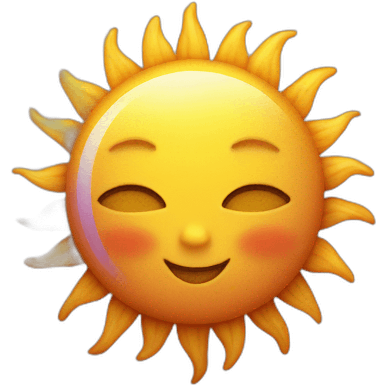 Cute sun emoji