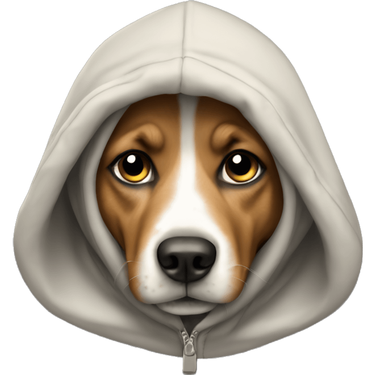 Dog with hoodie  emoji