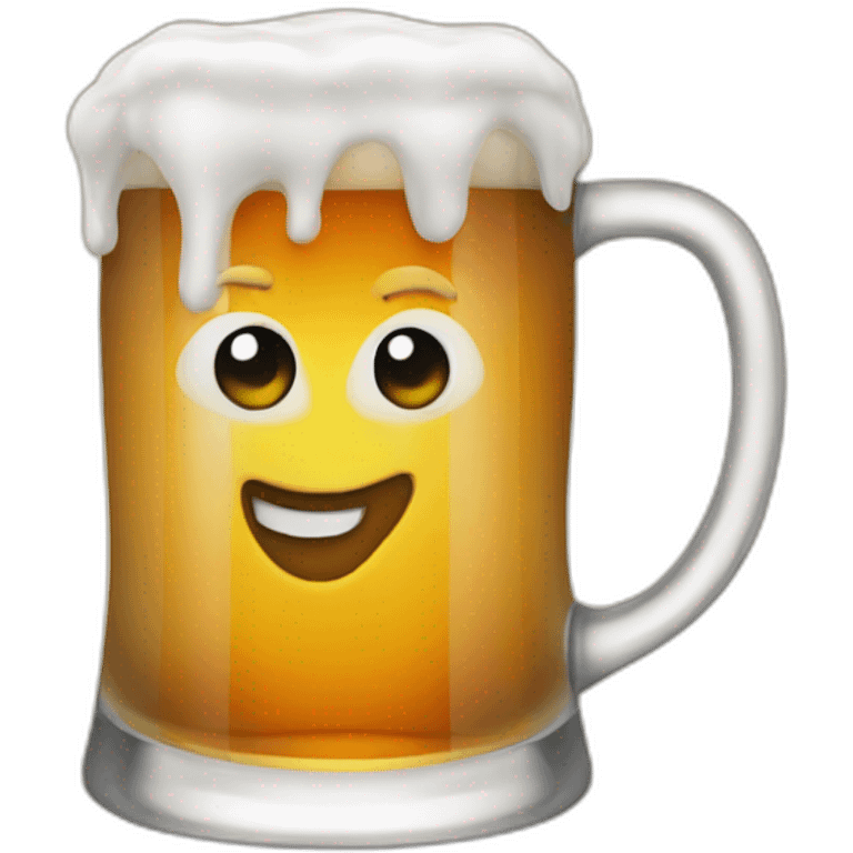 Hot beer emoji