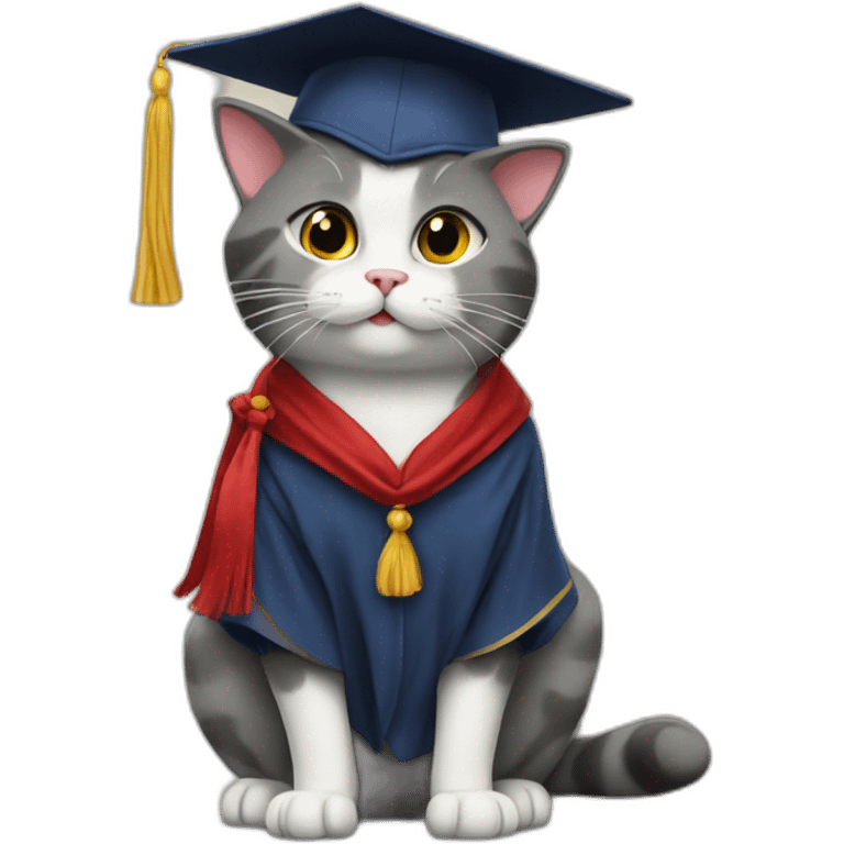 graduation cat emoji