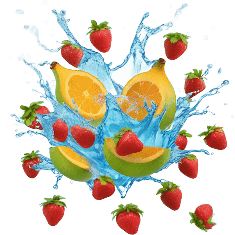 fruit water splash emoji