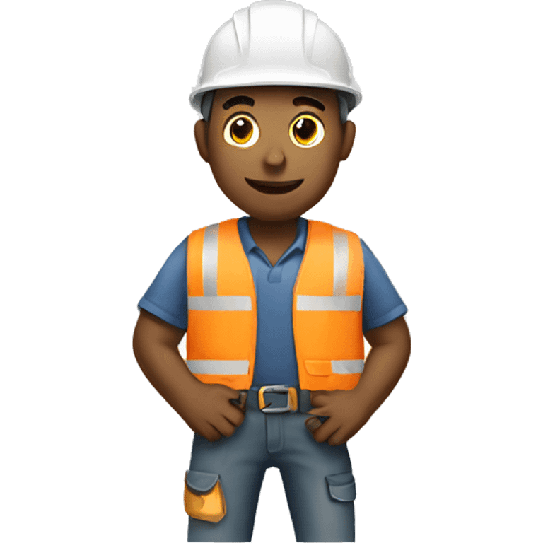 Construction worker working  emoji