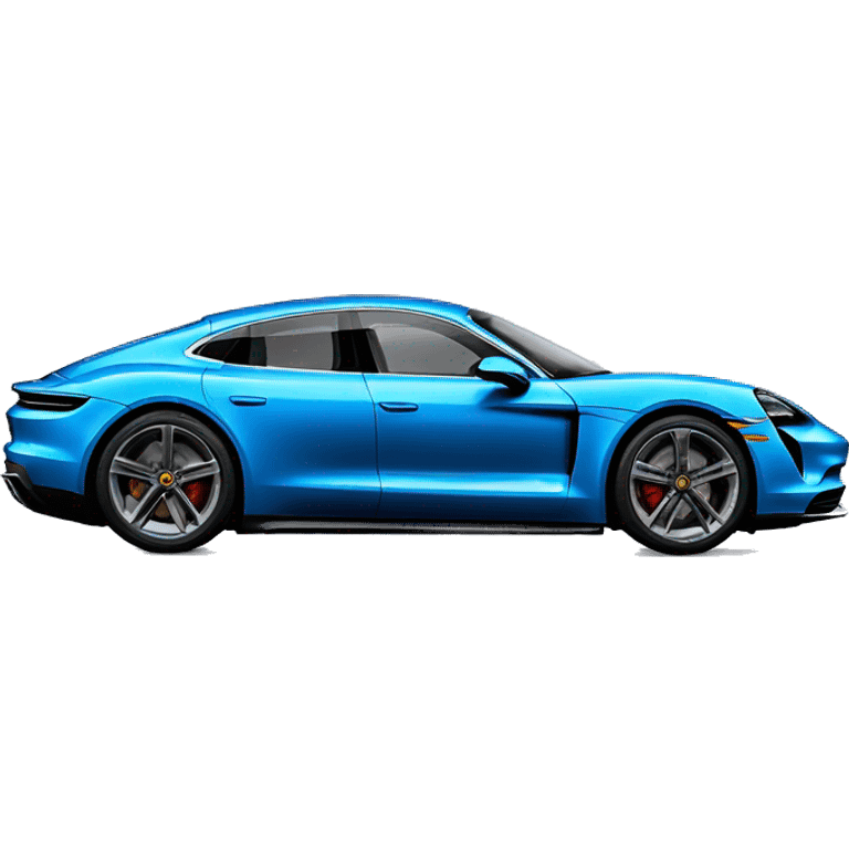 porsche taycan in blue emoji