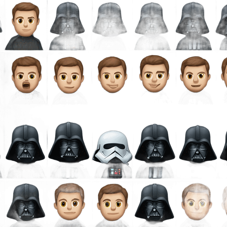 darth vader with the face of elon musk emoji