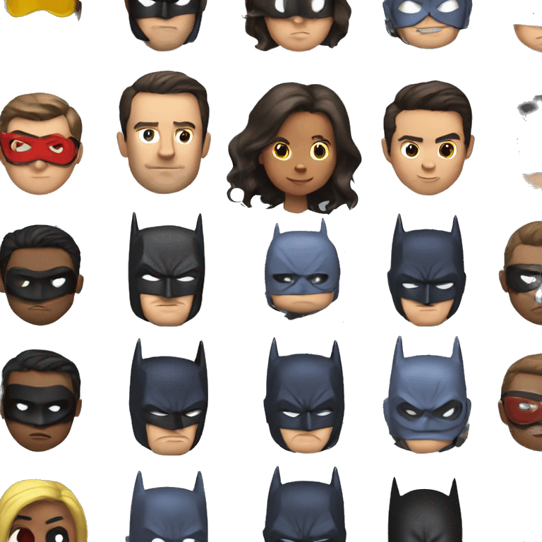 Batman next to robin emoji